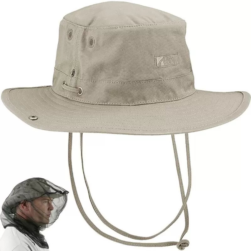Nouveau 🌟 Textile Chapeau Avec Moustiquaire Trekmates Bush Hat Sable 🧨 3 Nouveau 🌟 Textile Chapeau Avec Moustiquaire Trekmates Bush Hat Sable 🧨