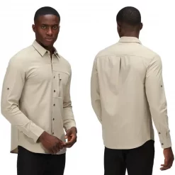 Bon marché 🥰 Textile Chemise Regatta Highton 👕 Shirt Sable 🎁 -VOYAGE LES INDISPENSABLES Soldes Boutique chemise regatta highton shirt sable 1