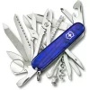 Grosses soldes 🤩 Couteau Suisse Victorinox Swisschamp Bleu Translucide 🔔 -VOYAGE LES INDISPENSABLES Soldes Boutique couteau suisse victorinox swisschamp bleu translucide