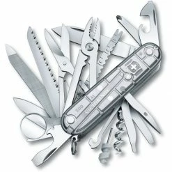 Vente flash ⭐ Couteau Suisse Victorinox Swisschamp Translucide 💯