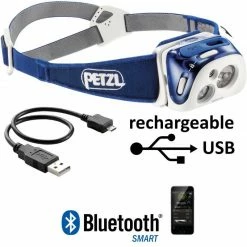 Vente flash 🔥 Lampe Frontale Petzl Reactik Bleue ❤️