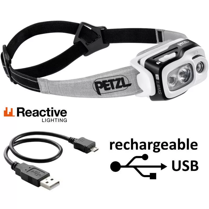 Sortie ⭐ Lampe Frontale Petzl Swift RL Noire 👍 3 Sortie ⭐ Lampe Frontale Petzl Swift RL Noire 👍