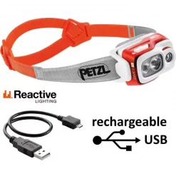 Meilleure affaire 💯 Lampe Frontale Petzl Swift RL Orange ✔️