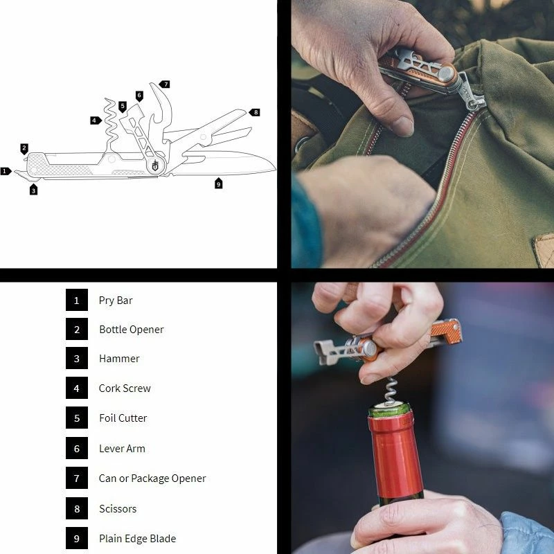 Nouveau 🔔 Outil Multifonction Gerber Armbar Cork Shimmer Gold 🥰 4 Nouveau 🔔 Outil Multifonction Gerber Armbar Cork Shimmer Gold 🥰 – Image 2