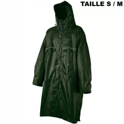 Meilleur prix 💯 Textile Poncho Camp Cagoule Front Zip Vert Taille S/M 🛒