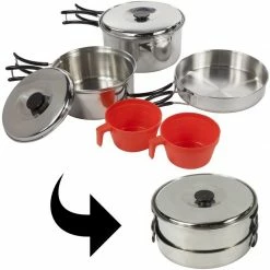 Budget 💯 Popote Et Gamelle Popote Inox Regatta Compact Cook Set 2 Personnes 😍