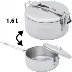 Nouveau 😉 Popote Et Gamelle Popote Inox MSR Alpine Stowaway 1,6 L 🔔