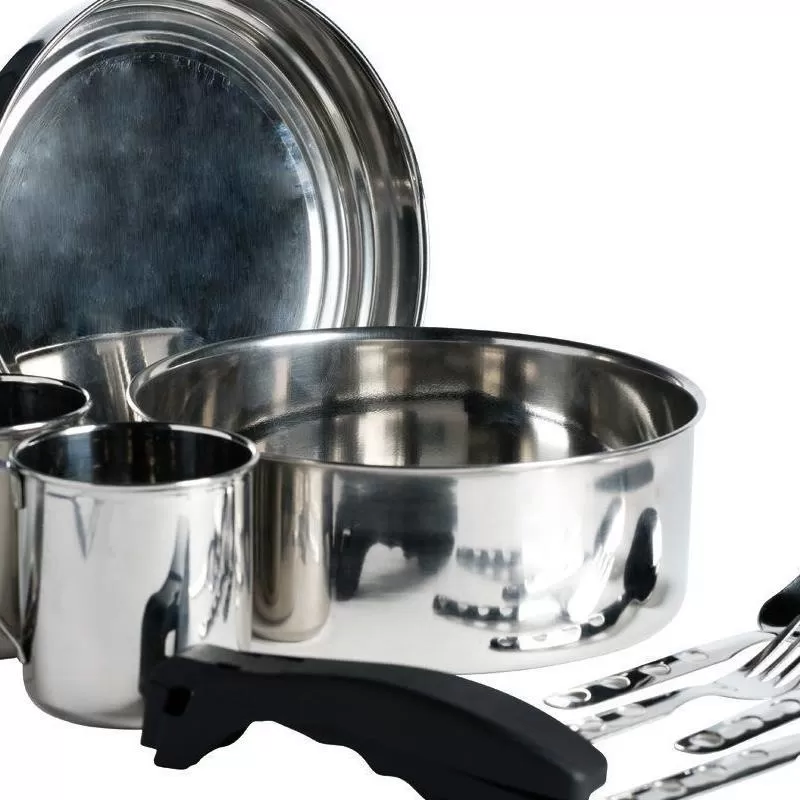 Bon marché 🔔 Popote Et Gamelle Popote Inox Laken 2 Personnes ✔️ 4 Bon marché 🔔 Popote Et Gamelle Popote Inox Laken 2 Personnes ✔️ – Image 2
