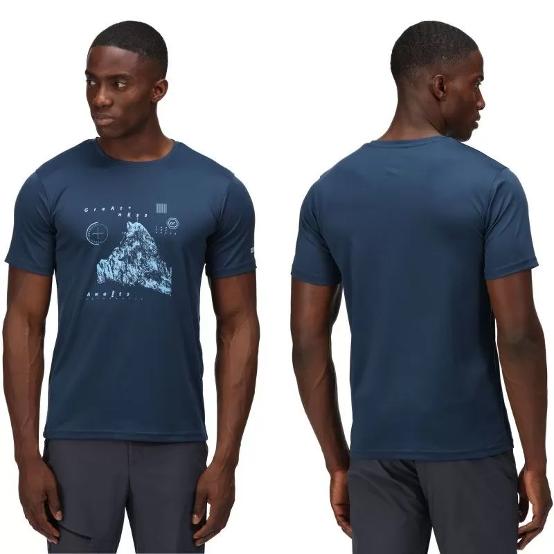 Meilleure affaire 🔔 Textile T-shirt Regatta Fingal VI Bleu 👏 4 Meilleure affaire 🔔 Textile T-shirt Regatta Fingal VI Bleu 👏 – Image 2