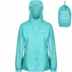 Remise ✨ Textile Veste Regatta 👩 Women Pack-It Jacket III Turquoise 🎁